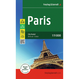 Forsiden av Paris bykart i lommeformat fra freytag & berndt