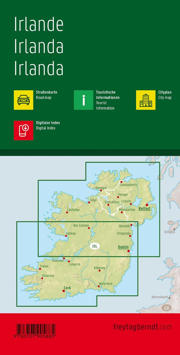Back of the Ireland Road Map