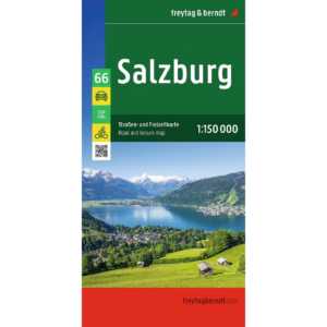 Freytag & Berndt vei- og fritidskart over Salzburg i Østerrike.