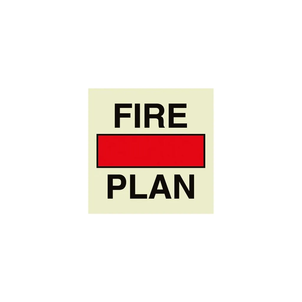 Fire plan sign SOLAS