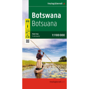 Freytag & Berndt veikart over Botswana i målestokk 1:1 100 000.