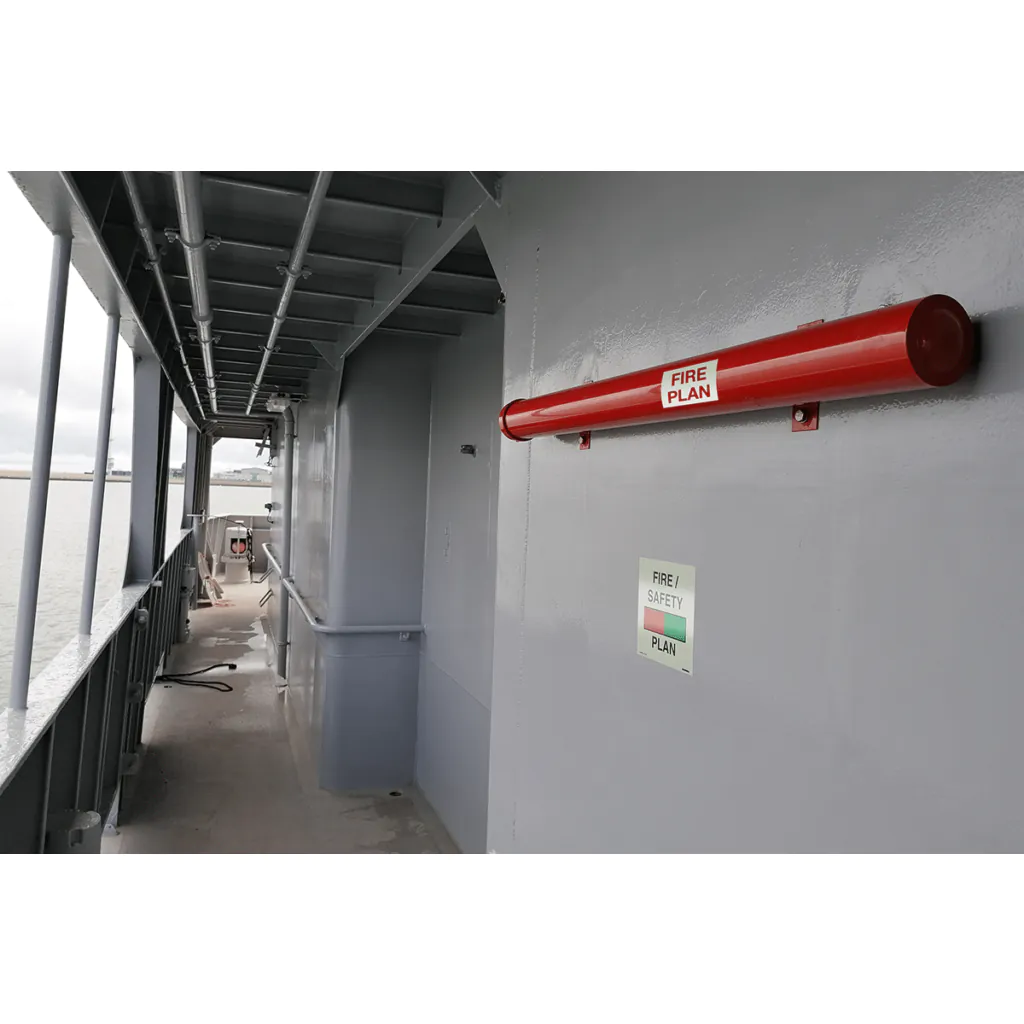 SOLAS Fire Plan Holder i rustfritt stål – IMPA 332613