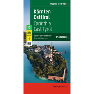Freytag & Berndt veikart over Kärnten og Øst-Tirol i målestokk 1:200 000.