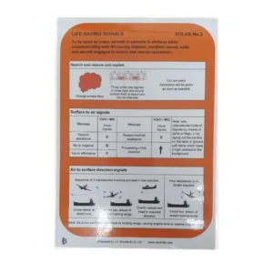 SOLAS No. 2 Life-Saving Signals Card 2025 Edition