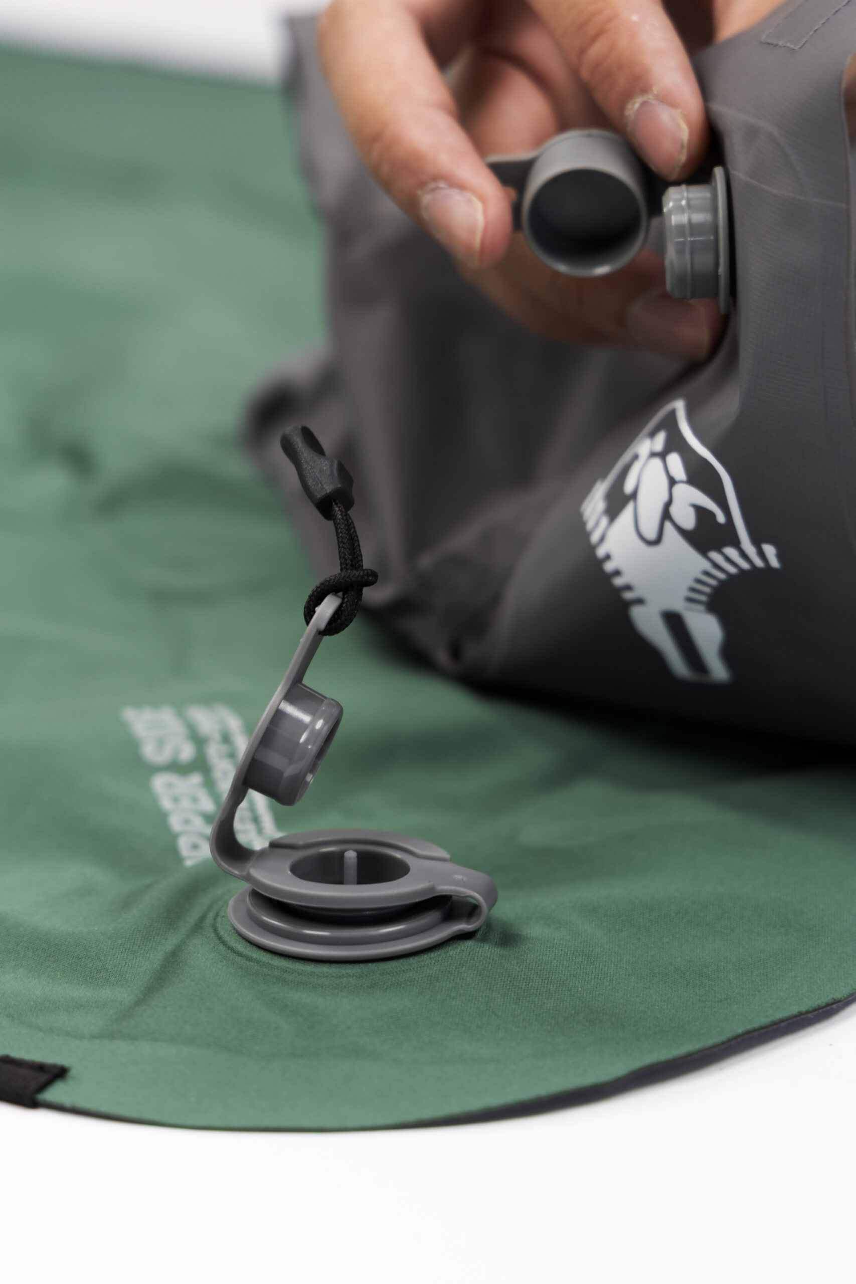 V-formede luftkamre på Grüezi Bag Wool Mat Camping Comfort