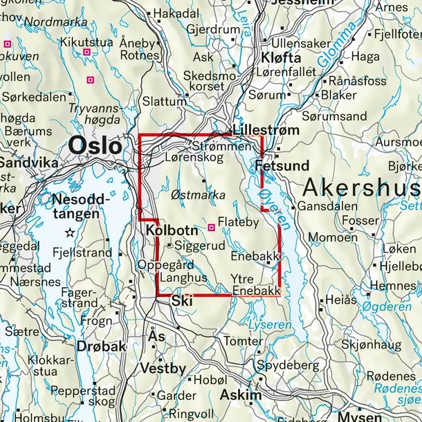 Østmarka Trail Map 1:20,000 | Calazo - Image 3