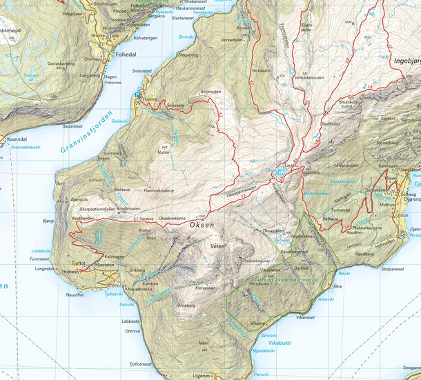 Ulvik – High-Mountain Map 1:30,000 – Calazo - Image 3