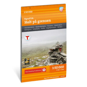 Calazo turkart over DNT SignaTur Helt på grensen i målestokk 1:50 000.