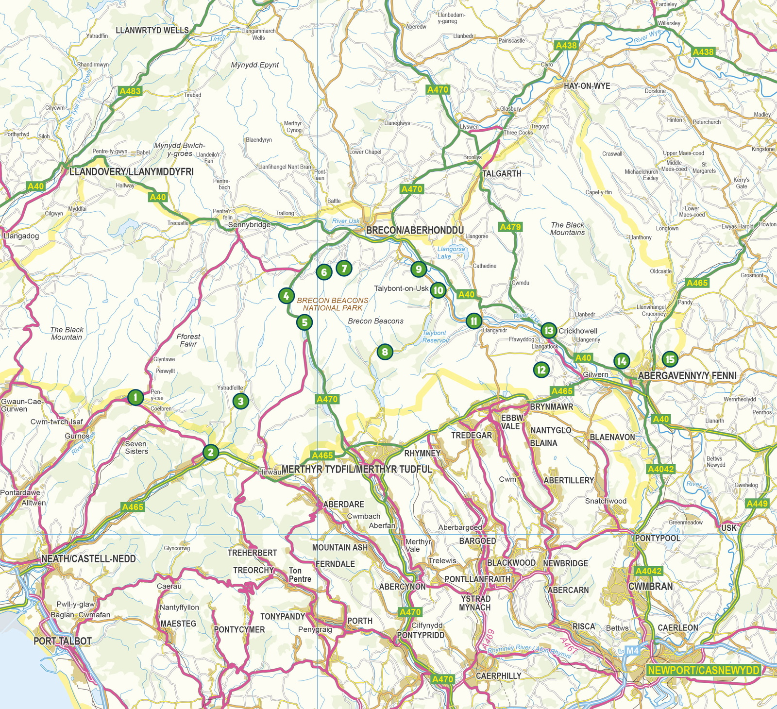 15 Short Walks in Bannau Brycheiniog - Brecon Beacons – book preview
