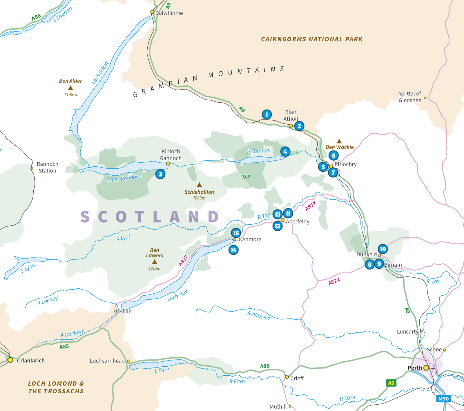 15 Short Walks in Perthshire North - Pitlochry, Aberfeldy and Dunkeld – book preview