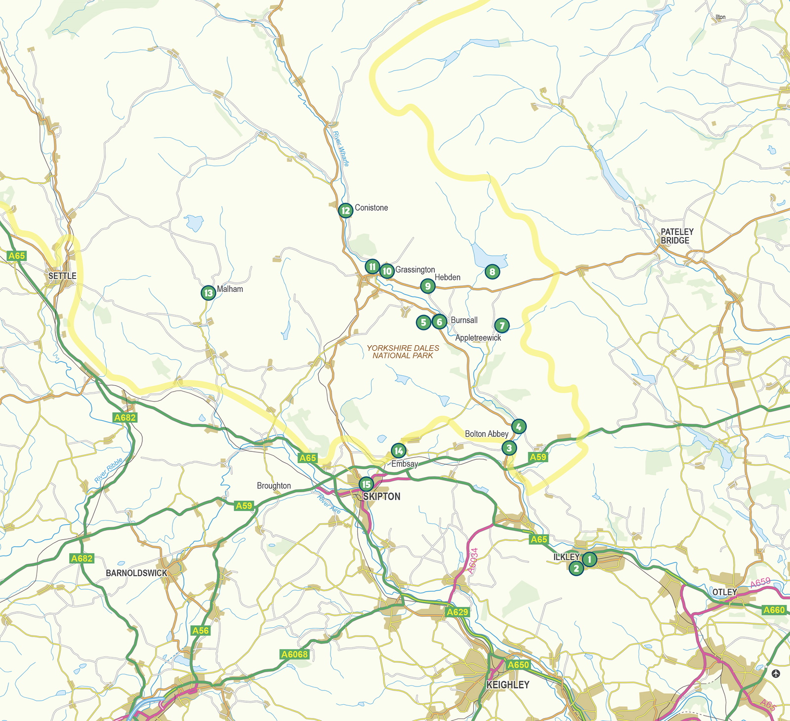 15 Short Walks in the Yorkshire Dales - Grassington, Skipton, Malham and Ilkley – book preview