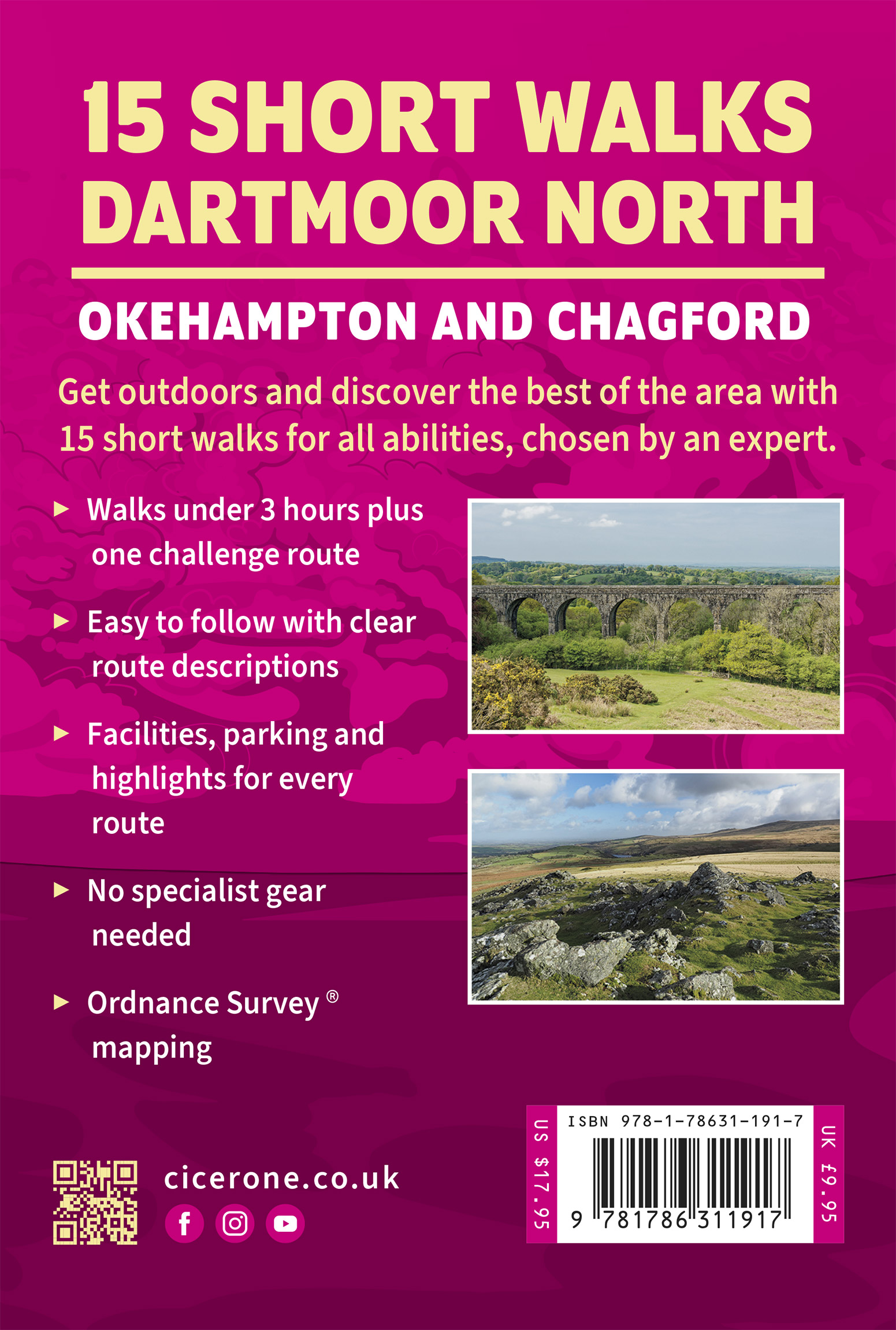 Bakside av 15 Short Walks on Dartmoor North - Okehampton and Chagford