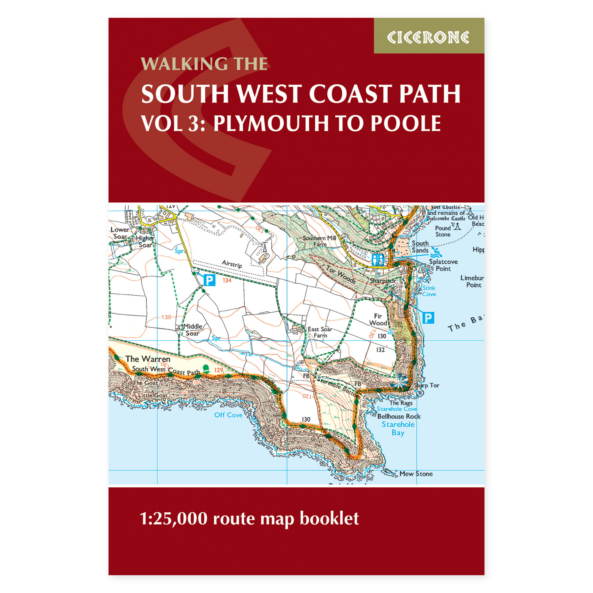 Forside av South West Coast Path Map Booklet - Vol 3: Plymouth to Poole