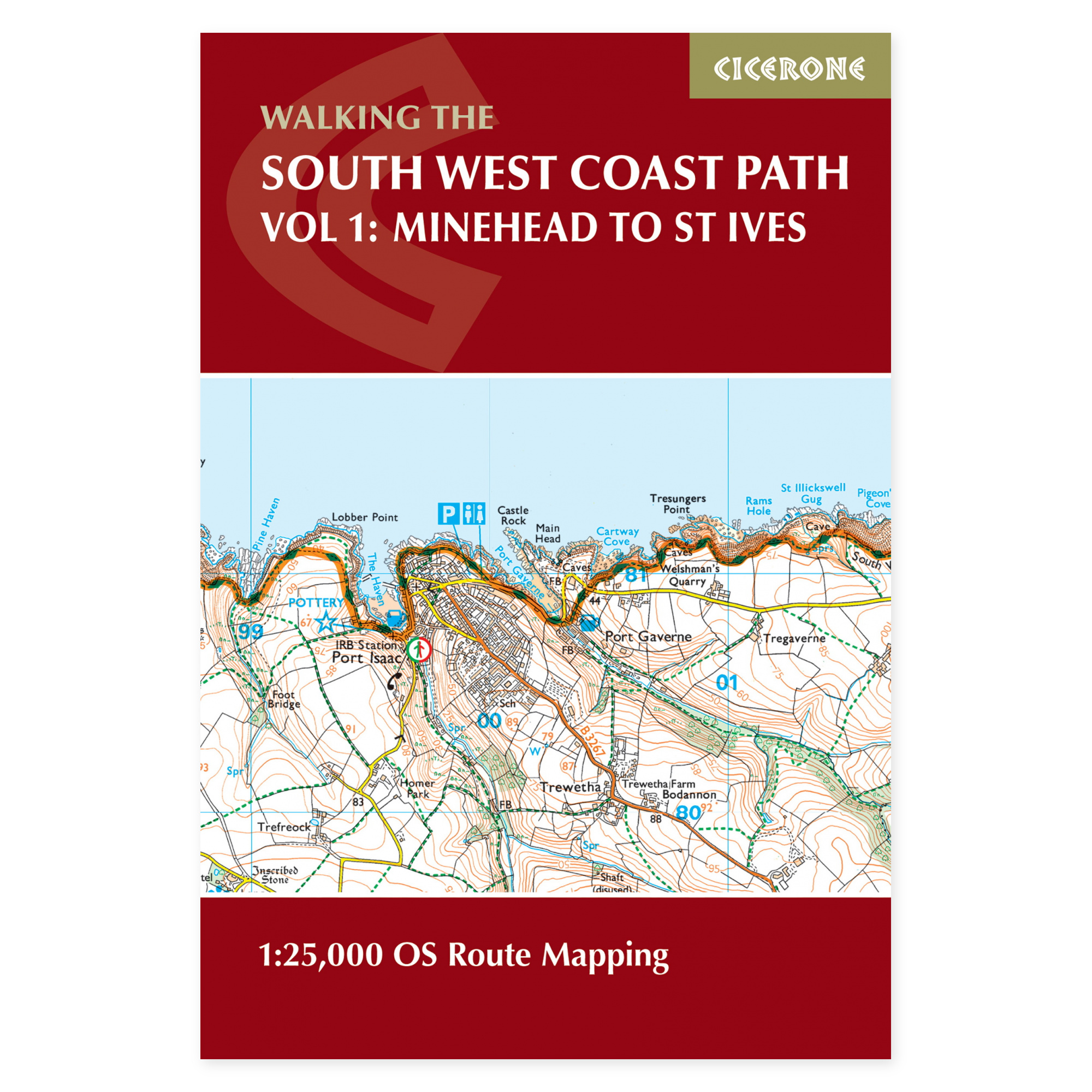 Forside av South West Coast Path Map Booklet - Vol 1: Minehead to St Ives