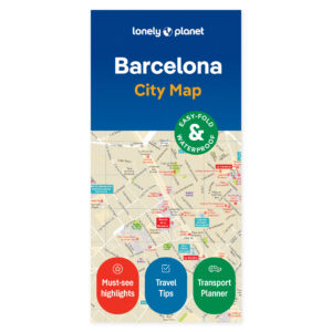Barcelona – bykart (engelsk) – Lonely Planet – omslag