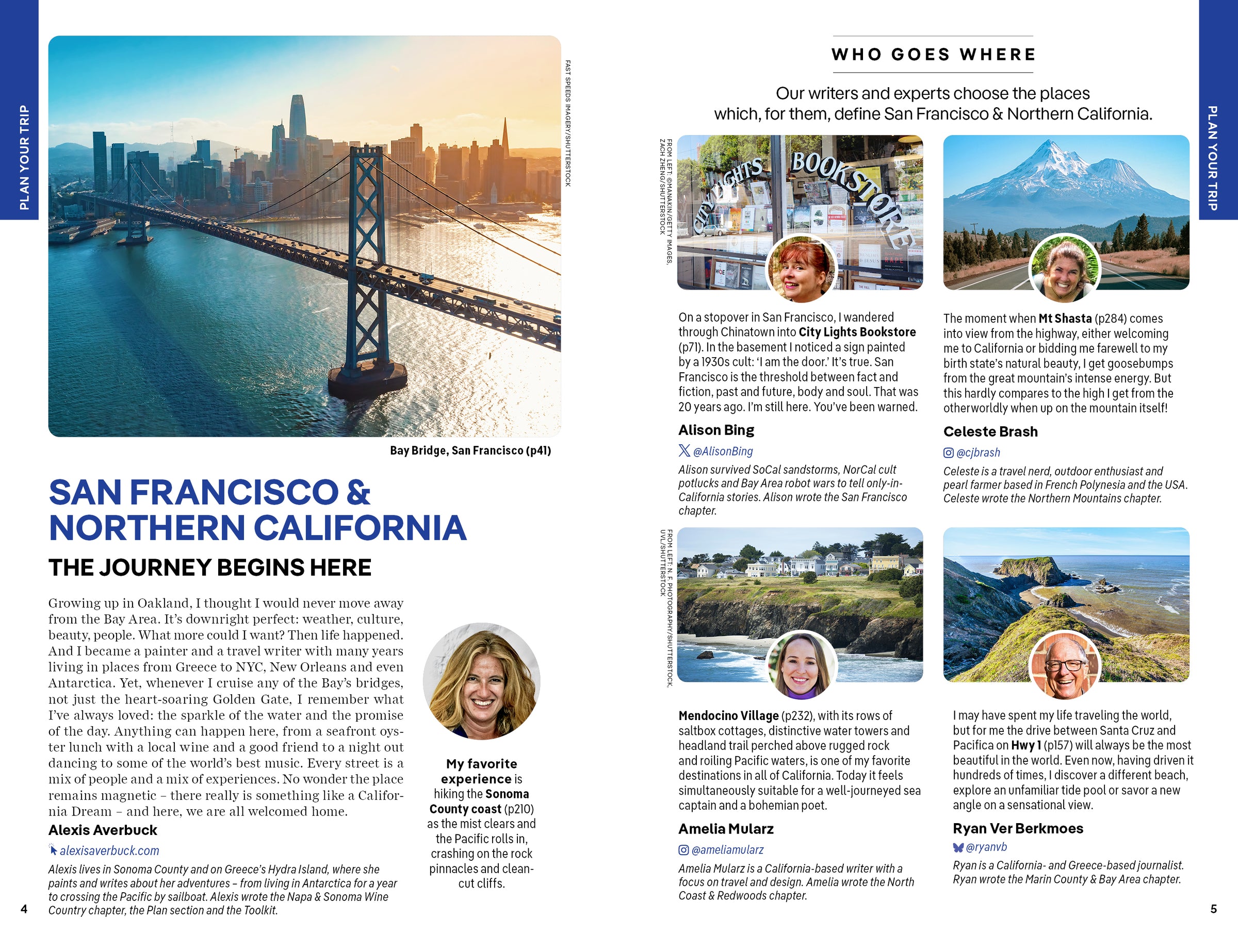 San Francisco & Northern California – Lonely Planet (engelsk) – bla i boken