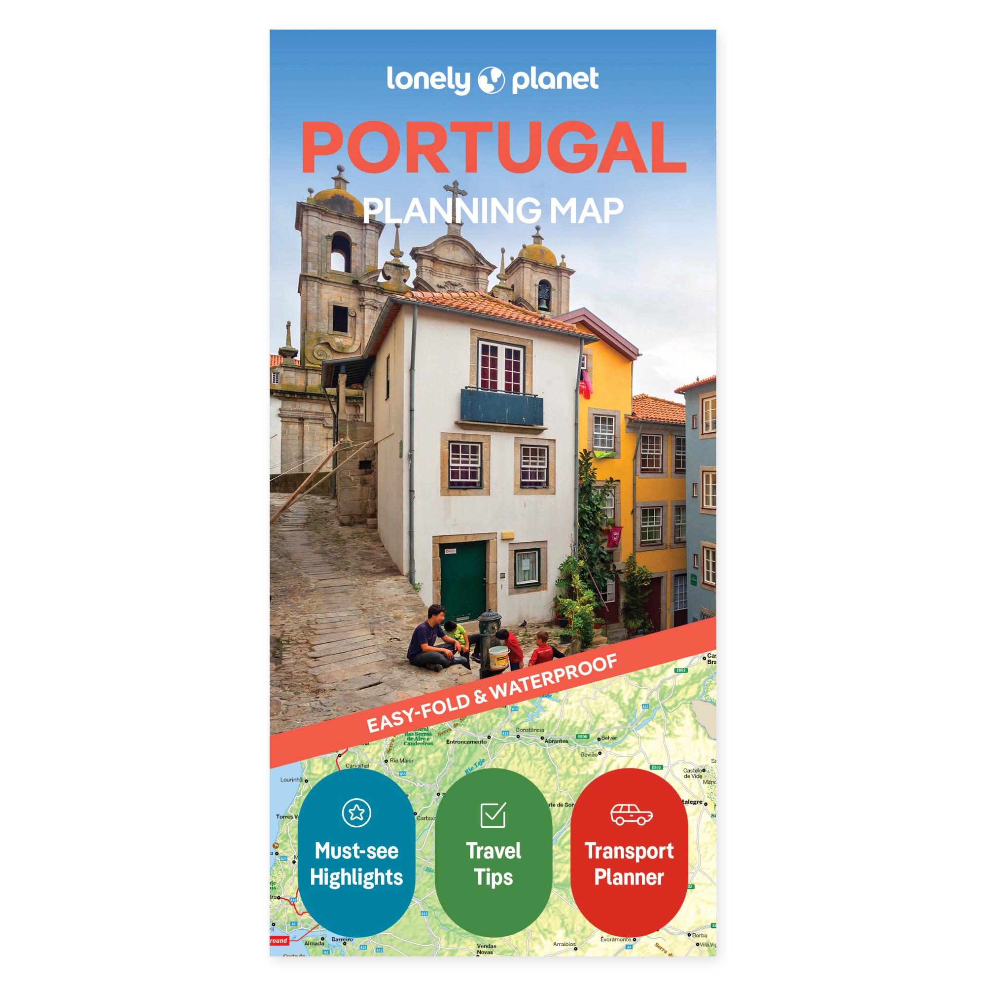 Lonely Planet Portugal Planning Map – omslag