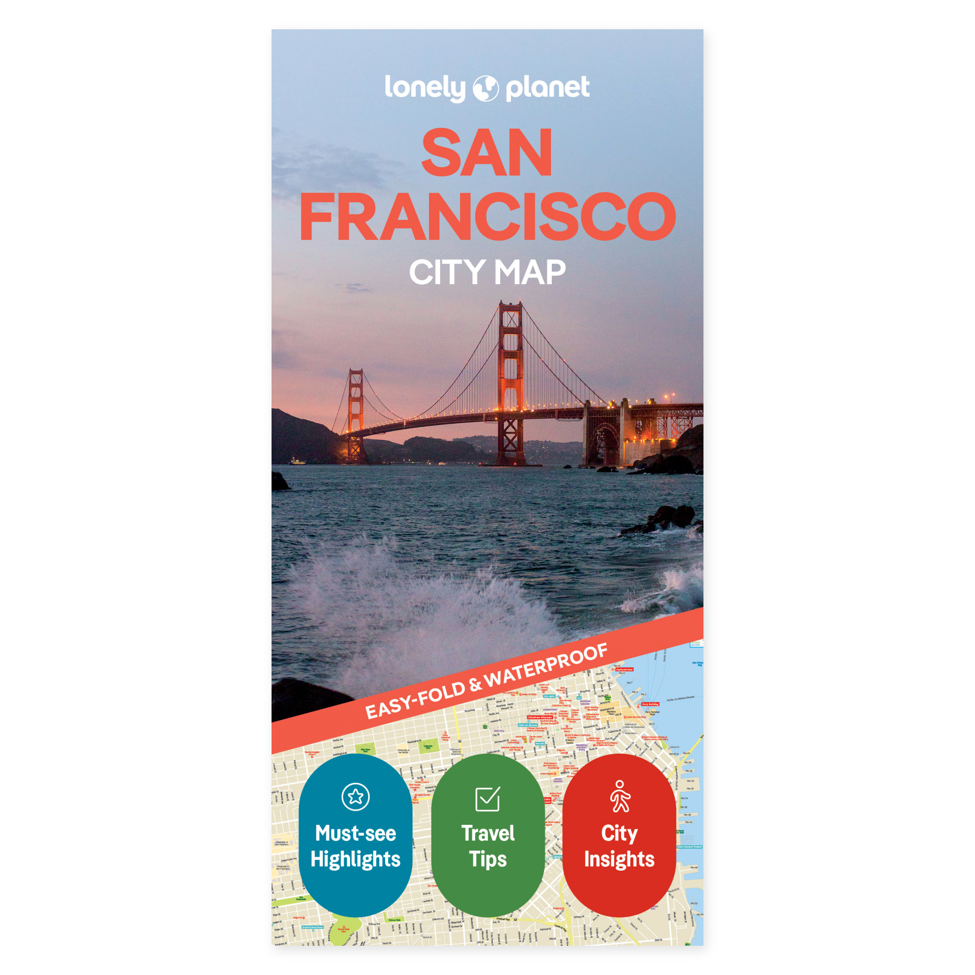 Lonely Planet San Francisco City Map – omslag