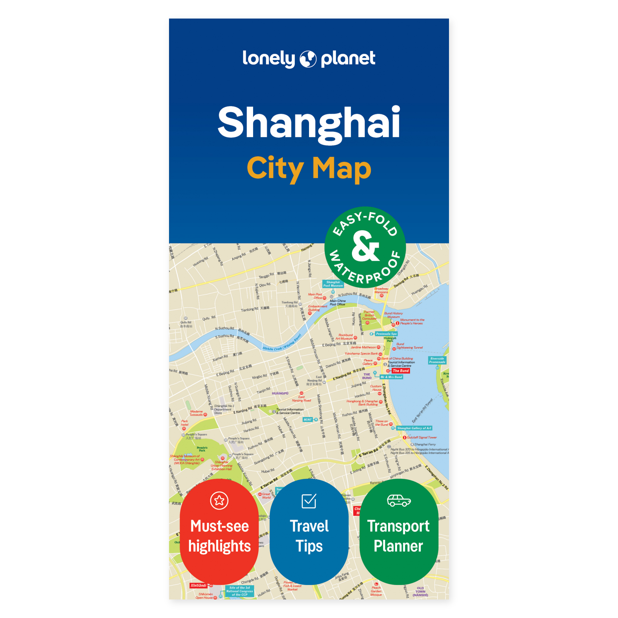 Lonely Planet Shanghai City Map – omslag