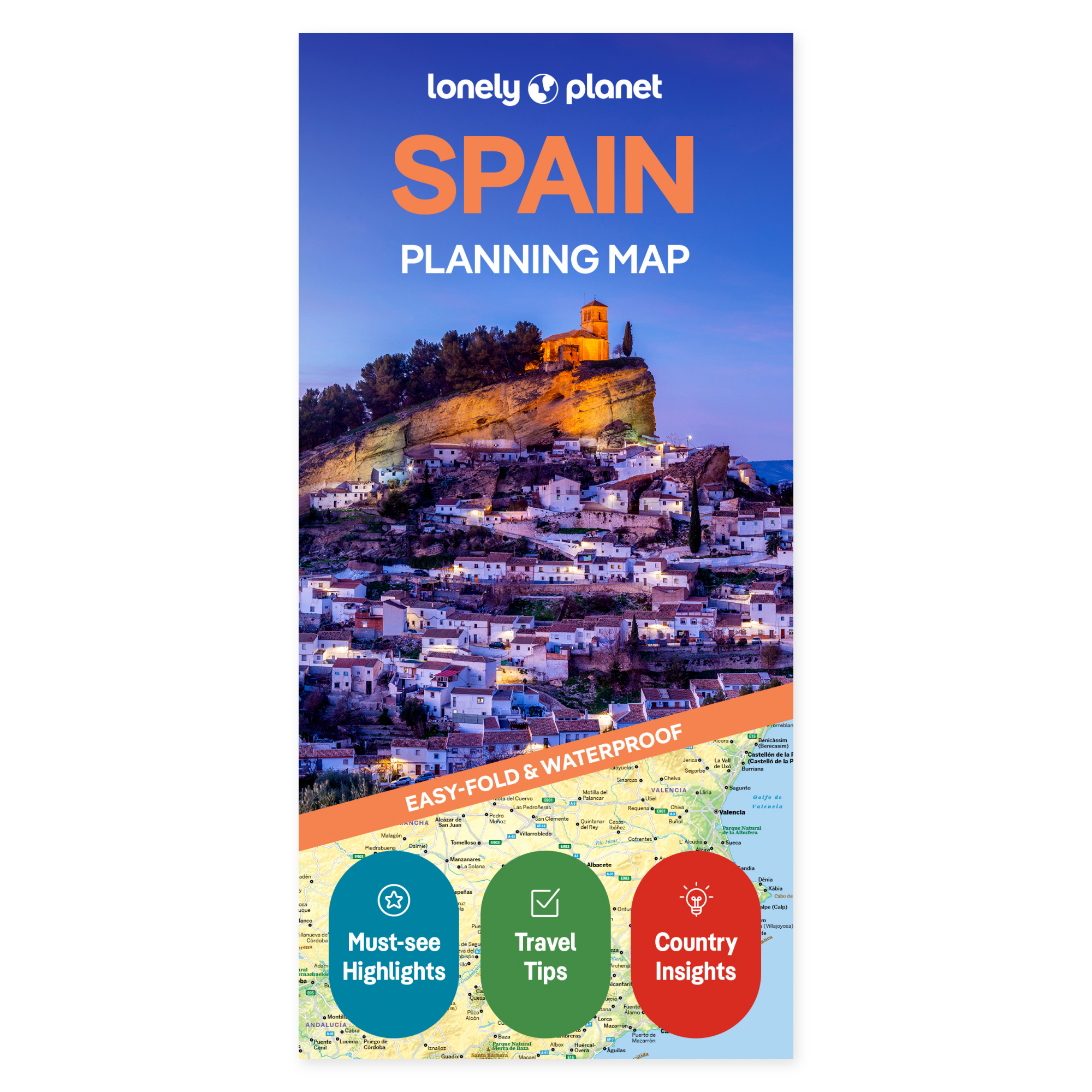 Lonely Planet Spain Planning Map – omslag
