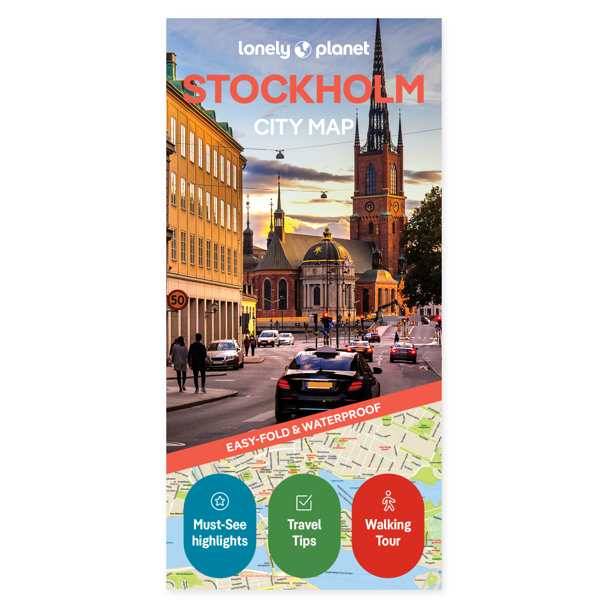 Lonely Planet Stockholm City Map – omslag