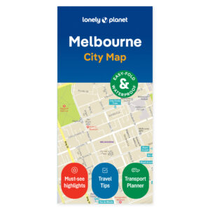 Lonely Planet Melbourne City Map – omslag
