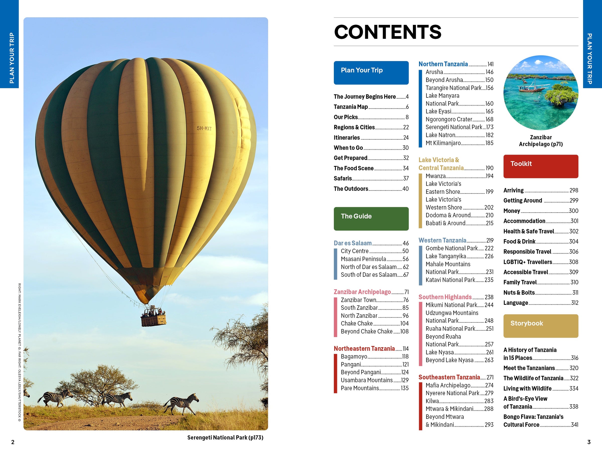 Tanzania – Lonely Planet (engelsk) – bla i boken
