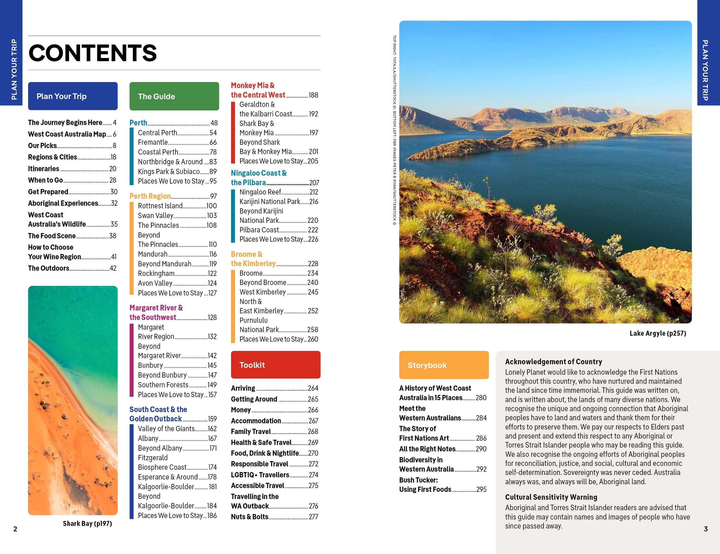 West Coast Australia – Lonely Planet (engelsk) – bla i boken