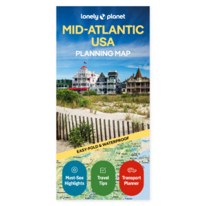 Lonely Planet Mid-Atlantic USA Planning Map – omslag