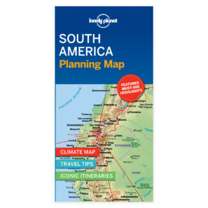 South America Planning Map – Lonely Planet (engelsk) – omslag