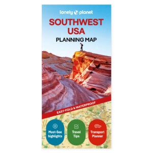 Lonely Planet Southwest USA Planning Map – omslag
