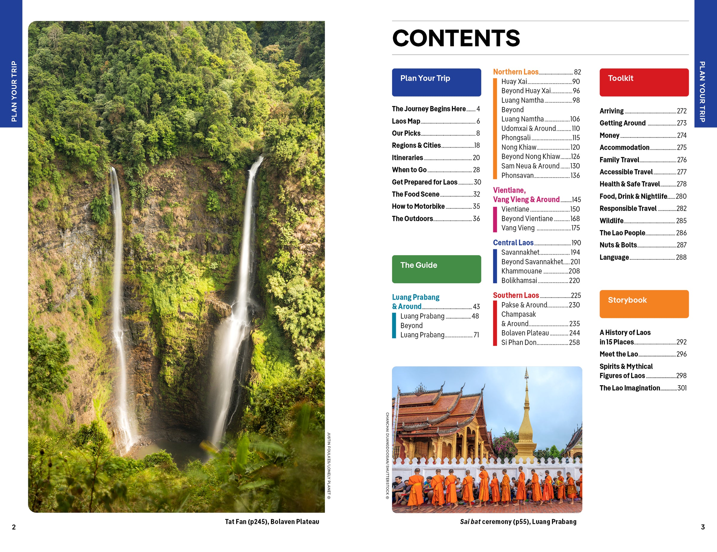Laos – Lonely Planet (engelsk) – bla i boken