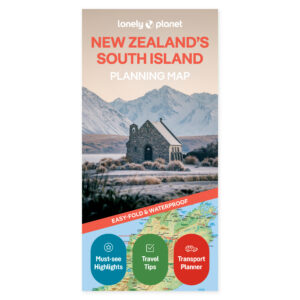 Lonely Planet New Zealand's South Island Planning Map – omslag