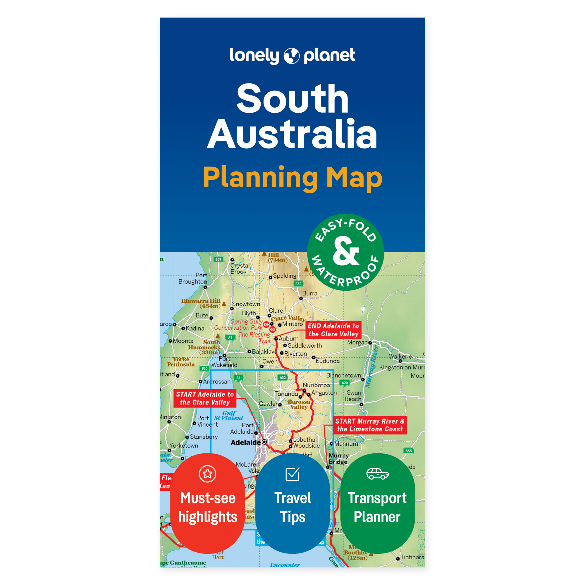 Lonely Planet South Australia Planning Map – omslag
