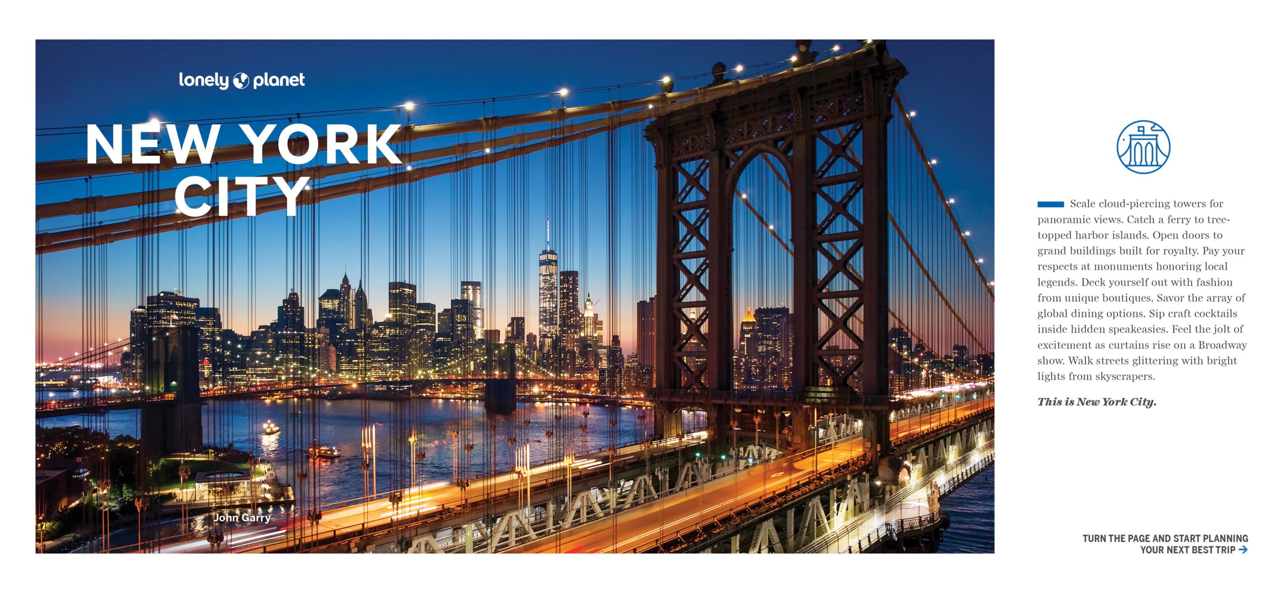 Experience New York City – Lonely Planet (engelsk) – bla i boken
