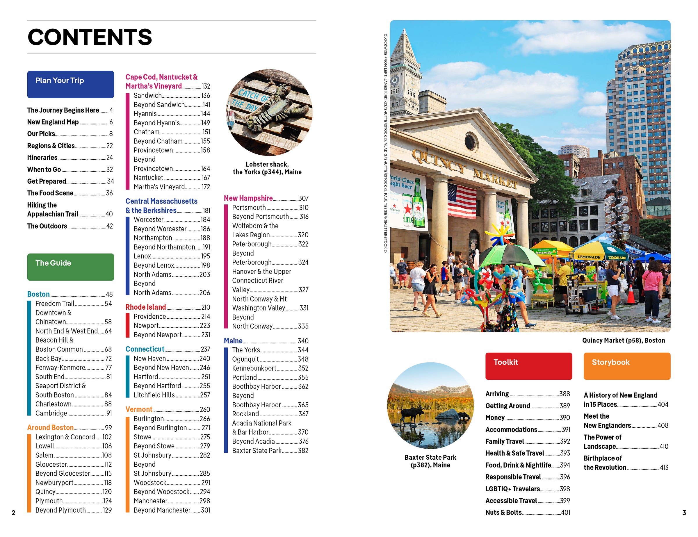New England – Lonely Planet (engelsk) – bla i boken