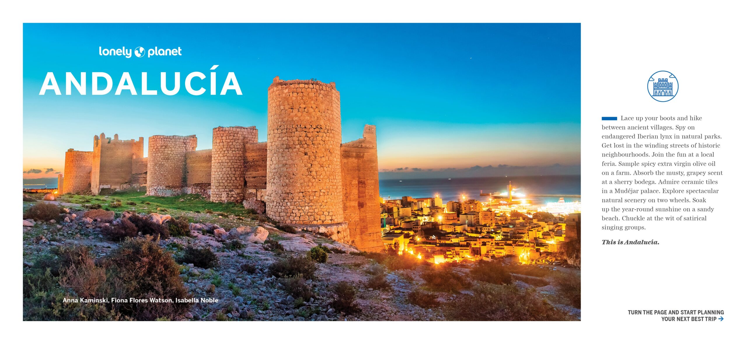 Experience Andalucia – Lonely Planet (engelsk) – bla i boken