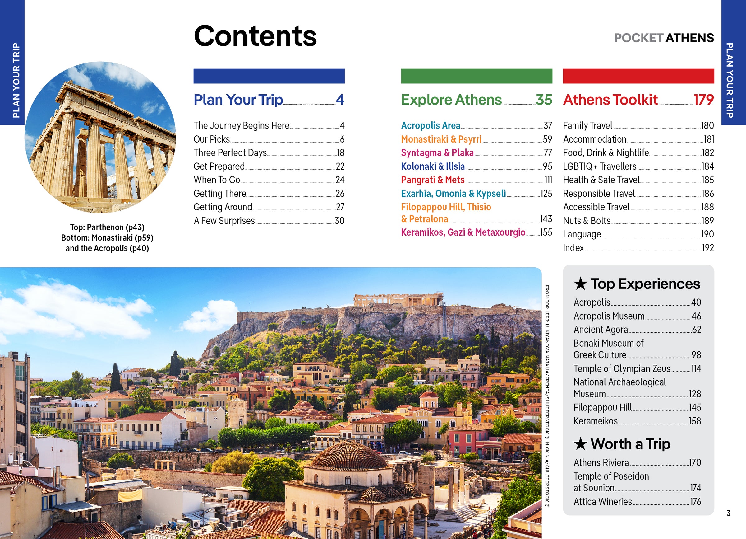 Pocket Athens – Lonely Planet (engelsk) – bla i boken