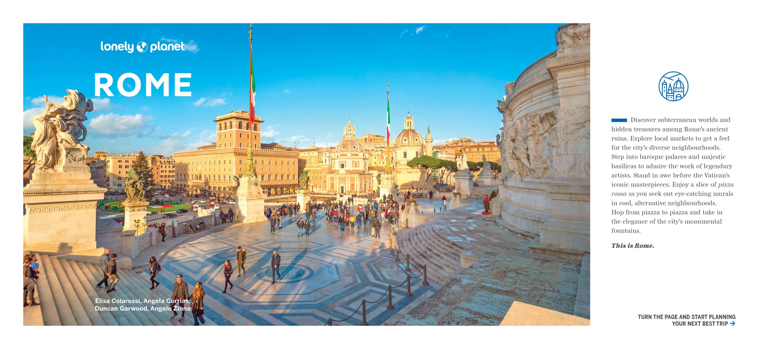 Experience Rome – Lonely Planet (engelsk) – bla i boken