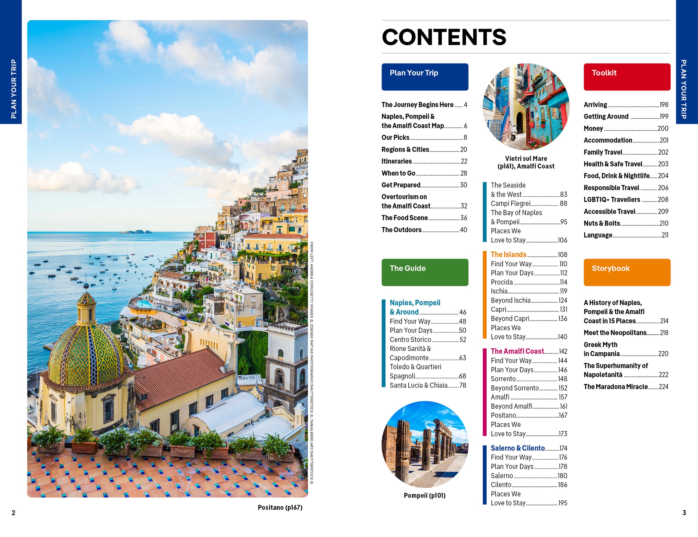 Naples, Pompeii & the Amalfi Coast – Lonely Planet (engelsk) – bla i boken