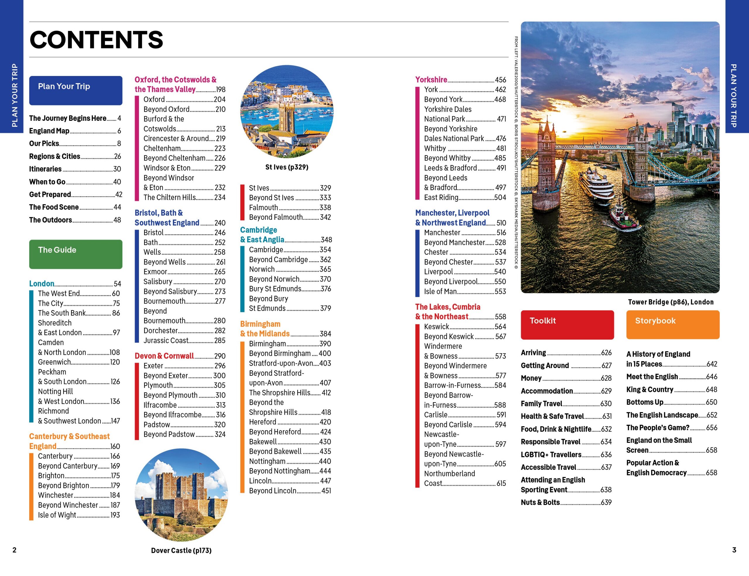 England – Lonely Planet (engelsk) – bla i boken