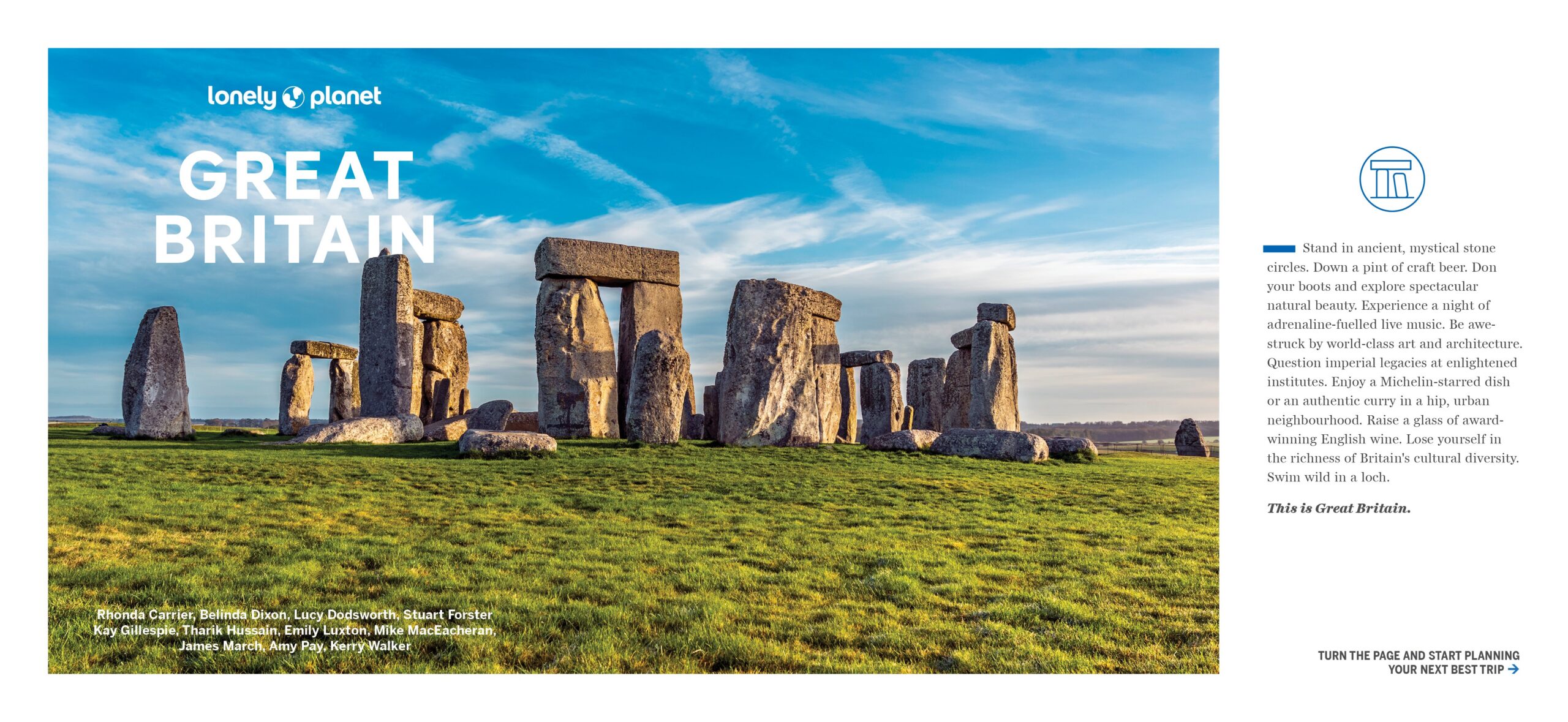 Experience Great Britain – Lonely Planet (engelsk) – bla i boken