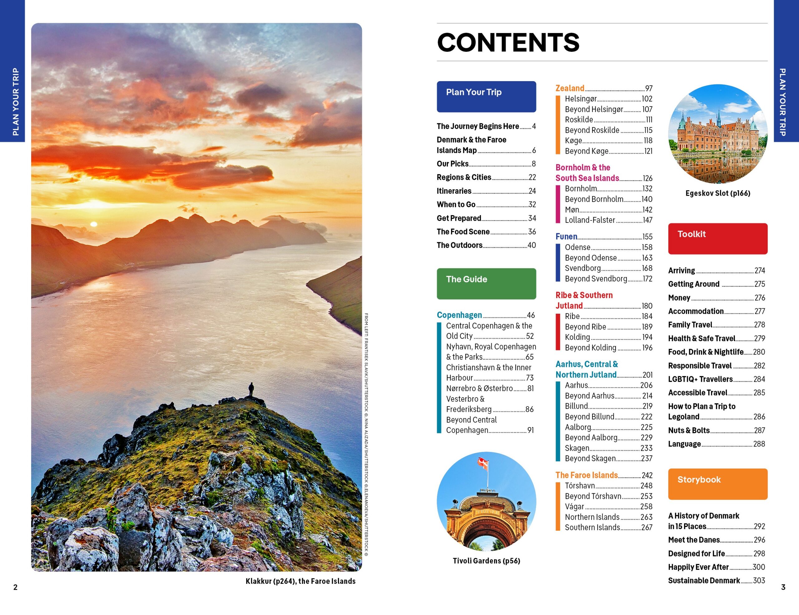 Denmark & the Faroe Islands – Lonely Planet (engelsk) – bla i boken