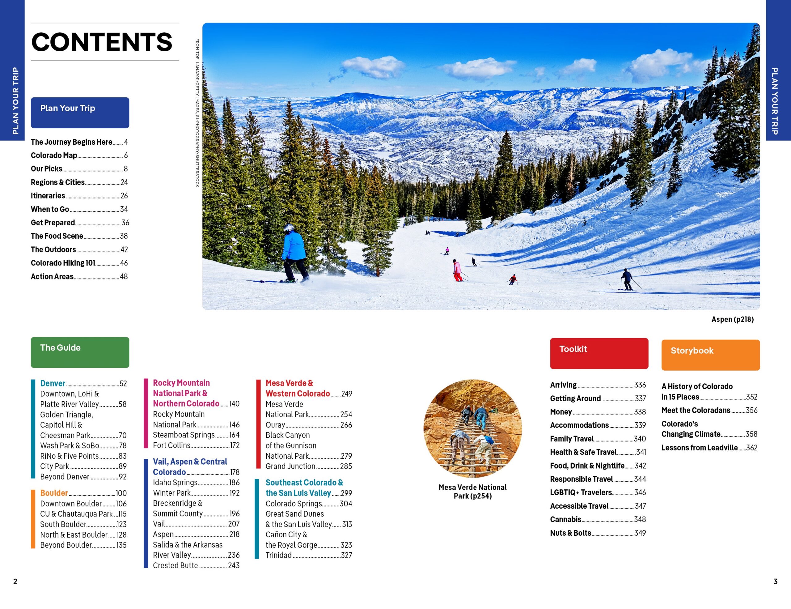 Colorado – Lonely Planet (engelsk) – bla i boken
