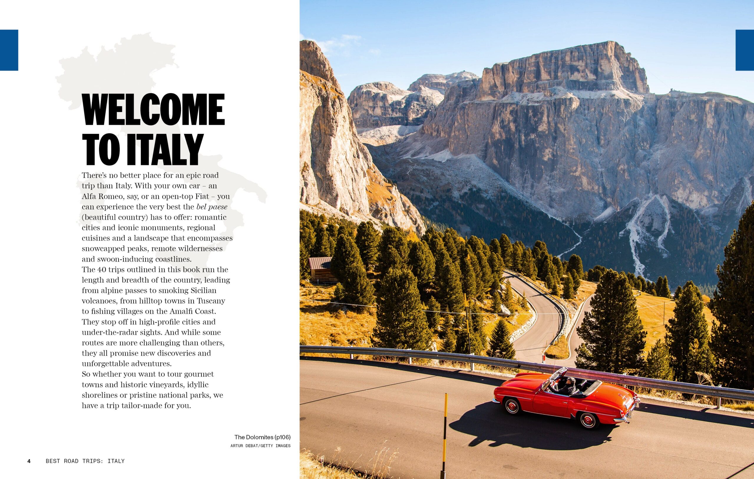 Best Road Trips Italy – Lonely Planet (engelsk) – bla i boken