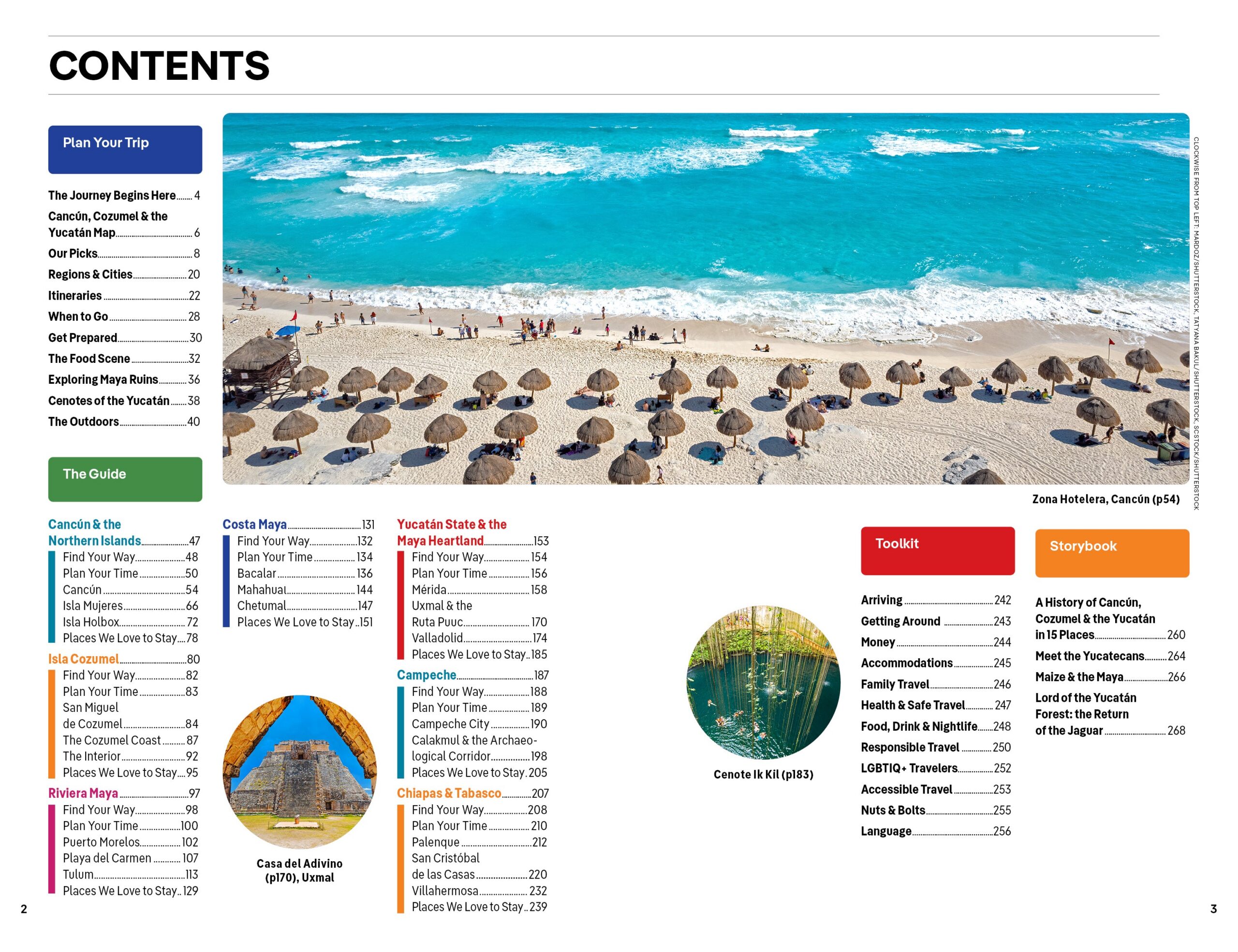 Cancun, Cozumel & the Yucatan – Lonely Planet (engelsk) – bla i boken