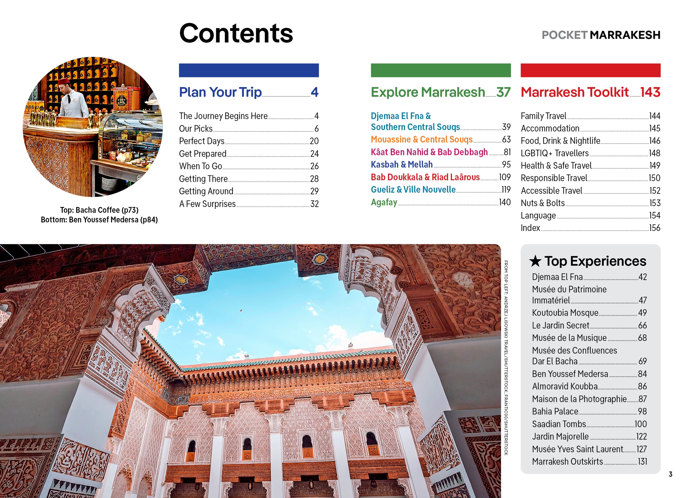 Pocket Marrakesh – Lonely Planet (engelsk) – bla i boken