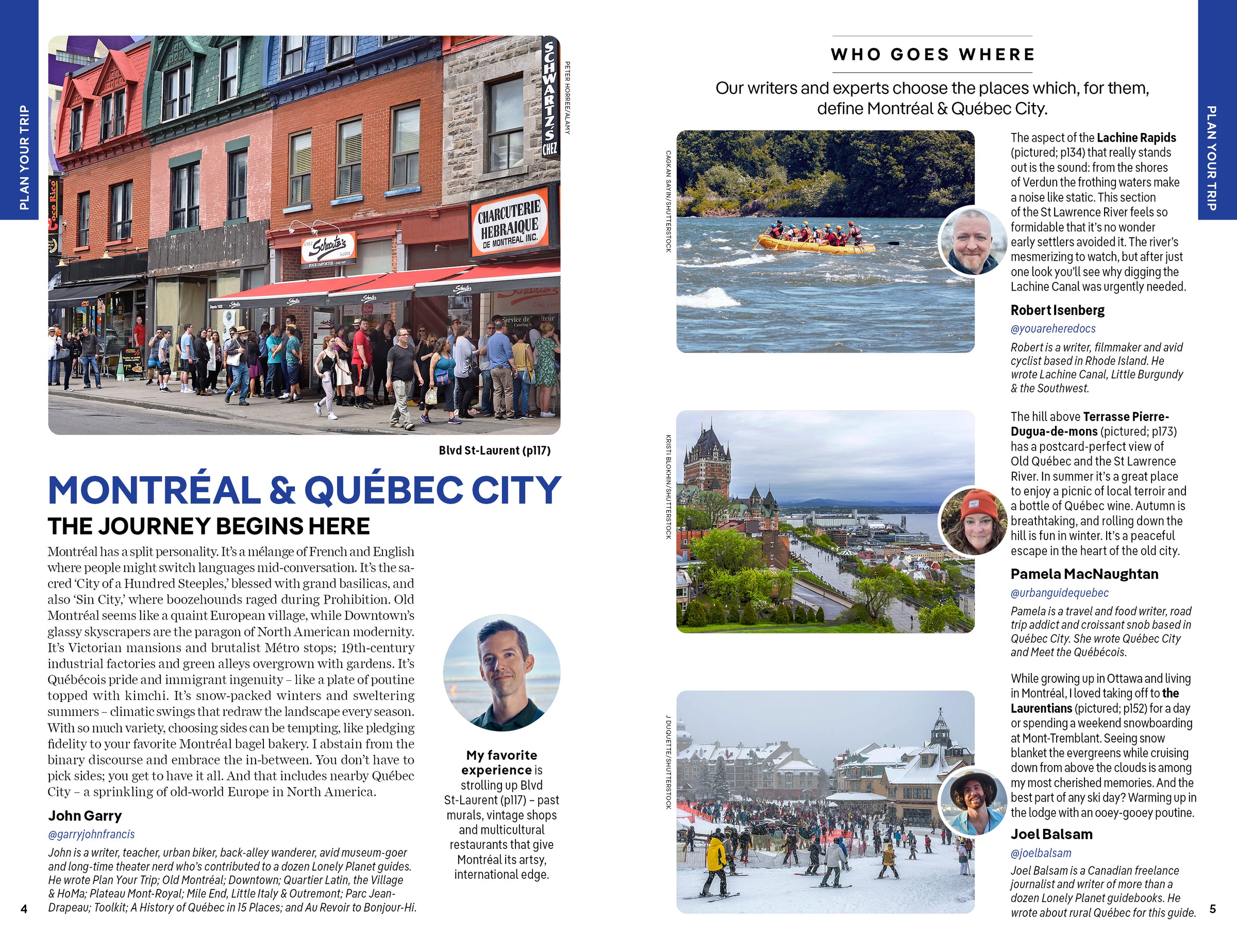 Montreal & Quebec City – Lonely Planet (engelsk) – bla i boken