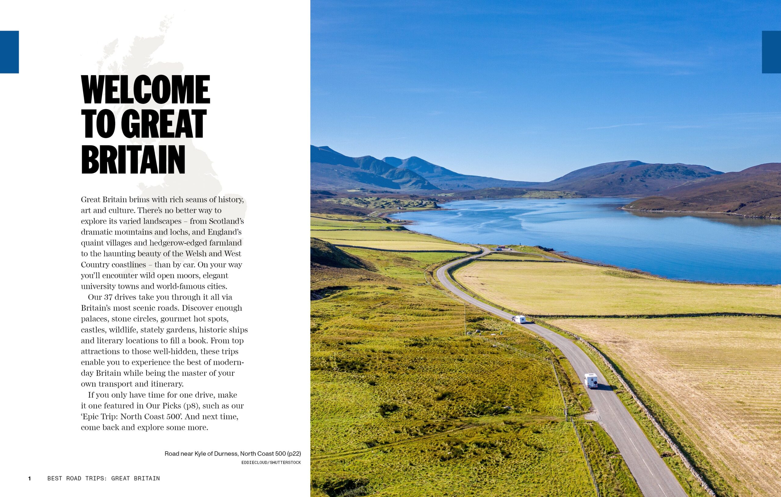 Best Road Trips Great Britain – Lonely Planet (engelsk) – bla i boken