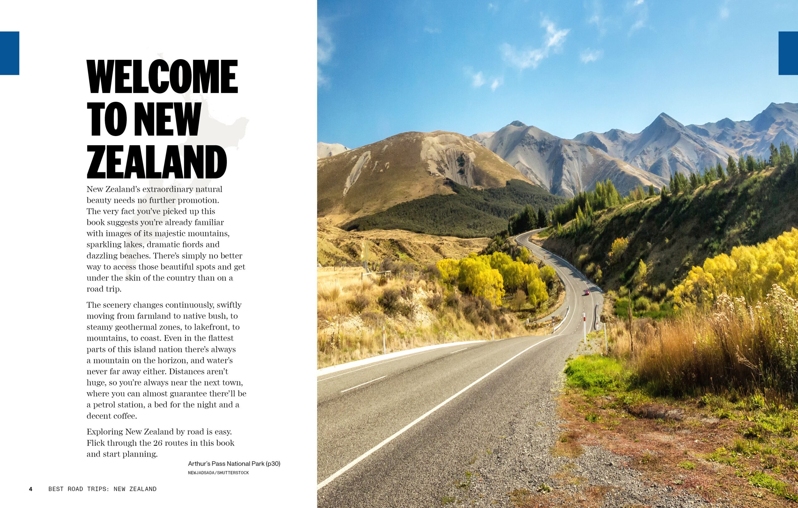 Best Road Trips New Zealand – Lonely Planet (engelsk) – bla i boken